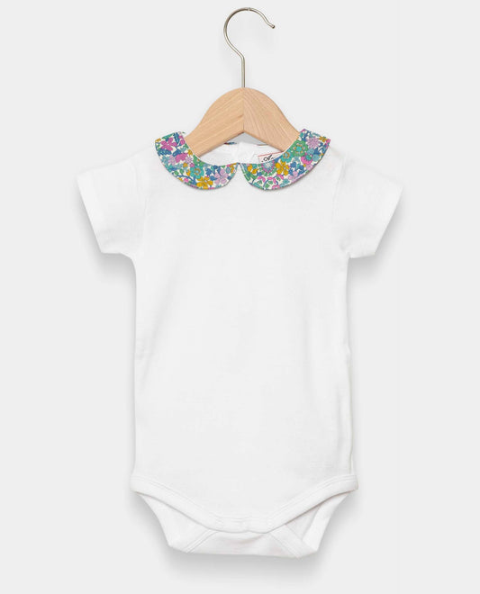 body col rond Liberty mc blanc/Liberty June Blossom