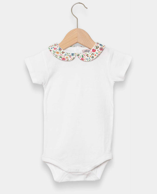 body col rond Liberty mc blanc/Liberty Luna Belle