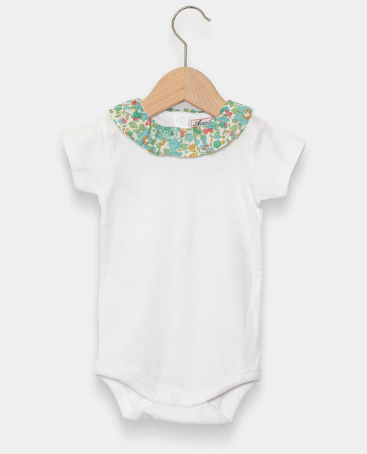 body col volanté Liberty mc blanc/Liberty Betsy