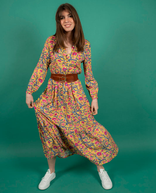 robe longue col mao viscose Liberty Liberty Columbia Road