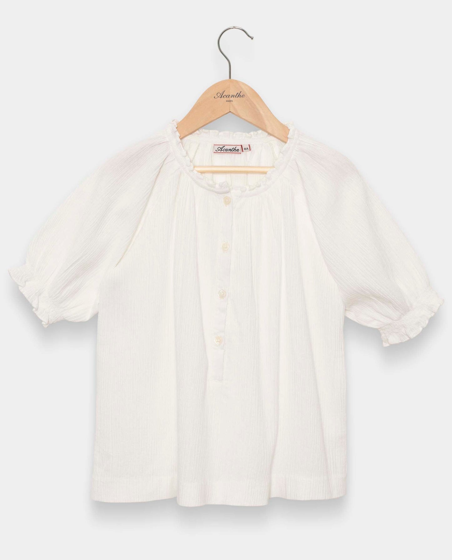 blouse crépon Blanc