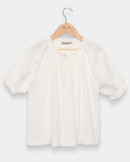 blouse crépon Blanc