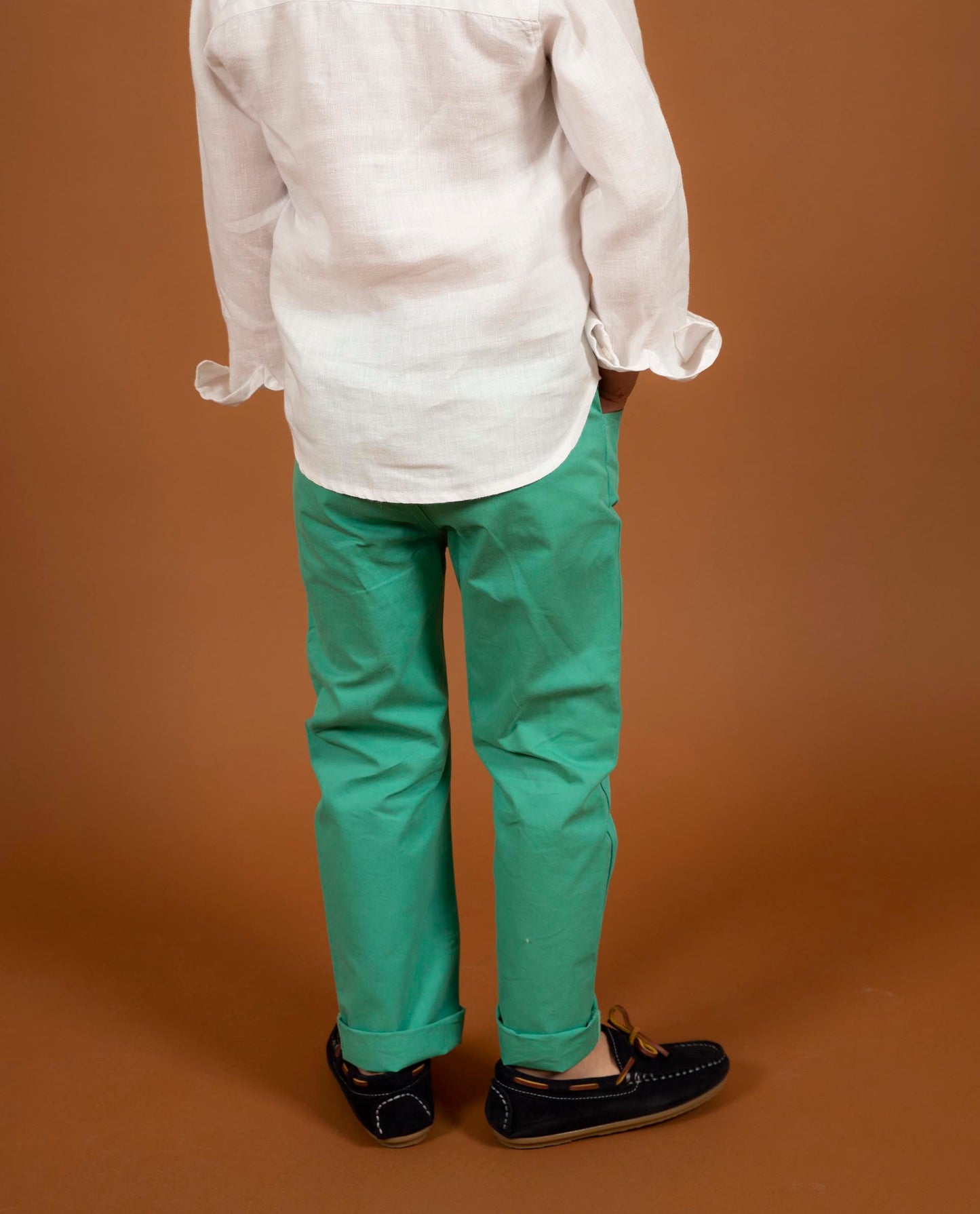 pantalon boule twill Vert