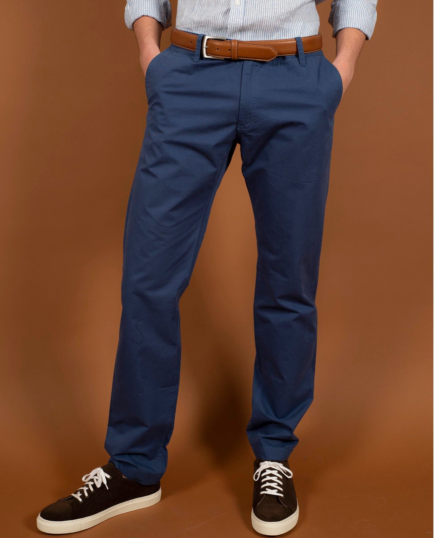 pantalon twill marine clair