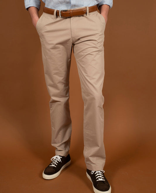 pantalon twill Beige