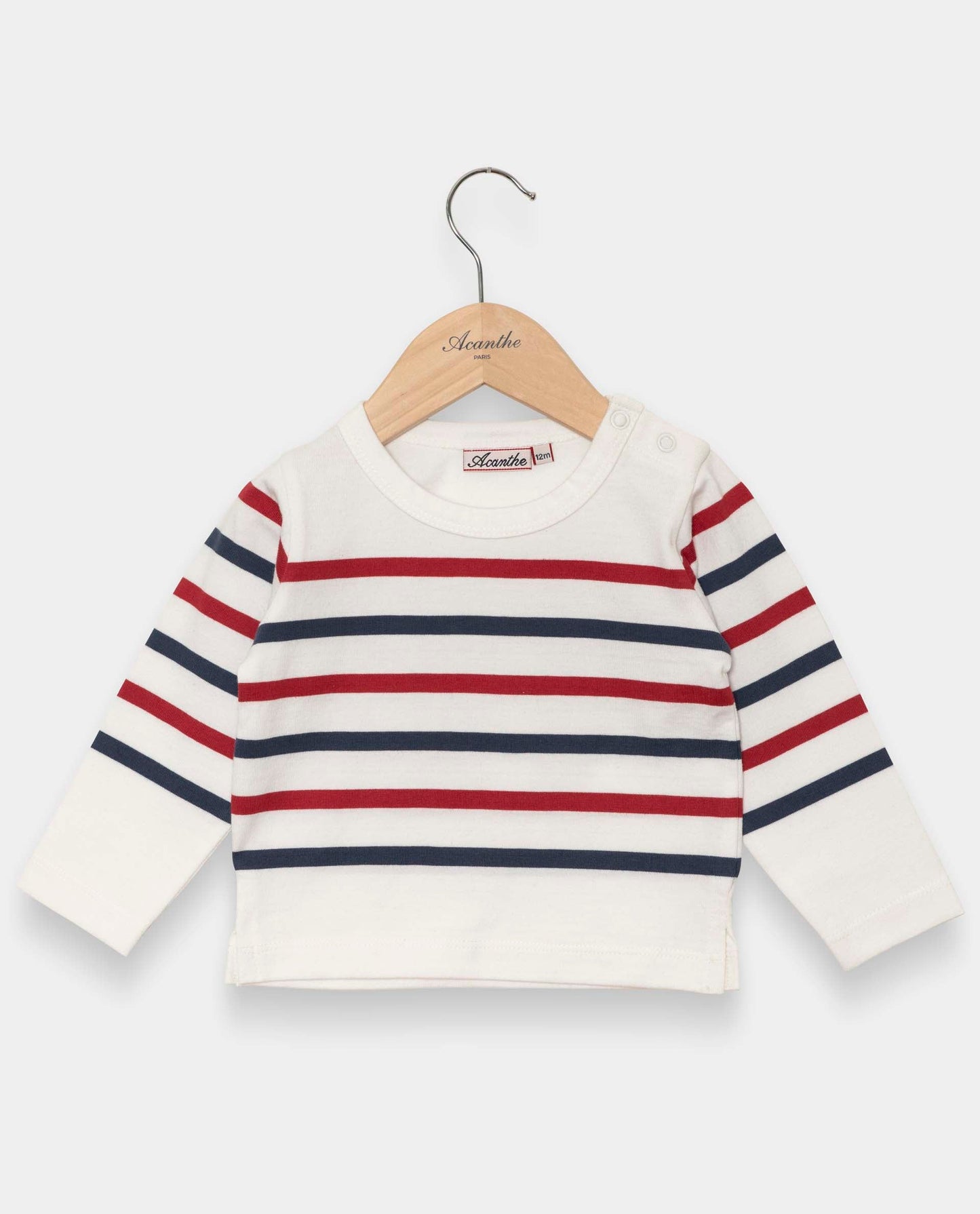 marinière ml rayée blanc/bleu/rouge