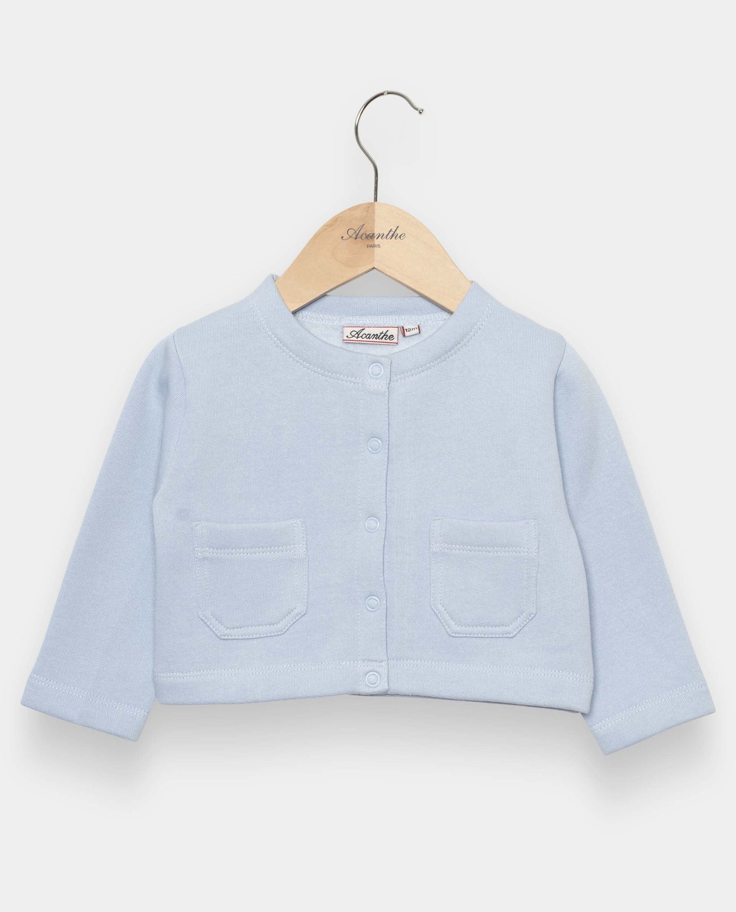 blouse encolure V croisée lin léger Ciel