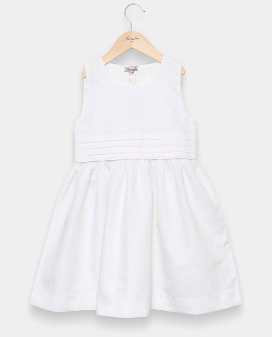 robe broderie anglaise Blanc