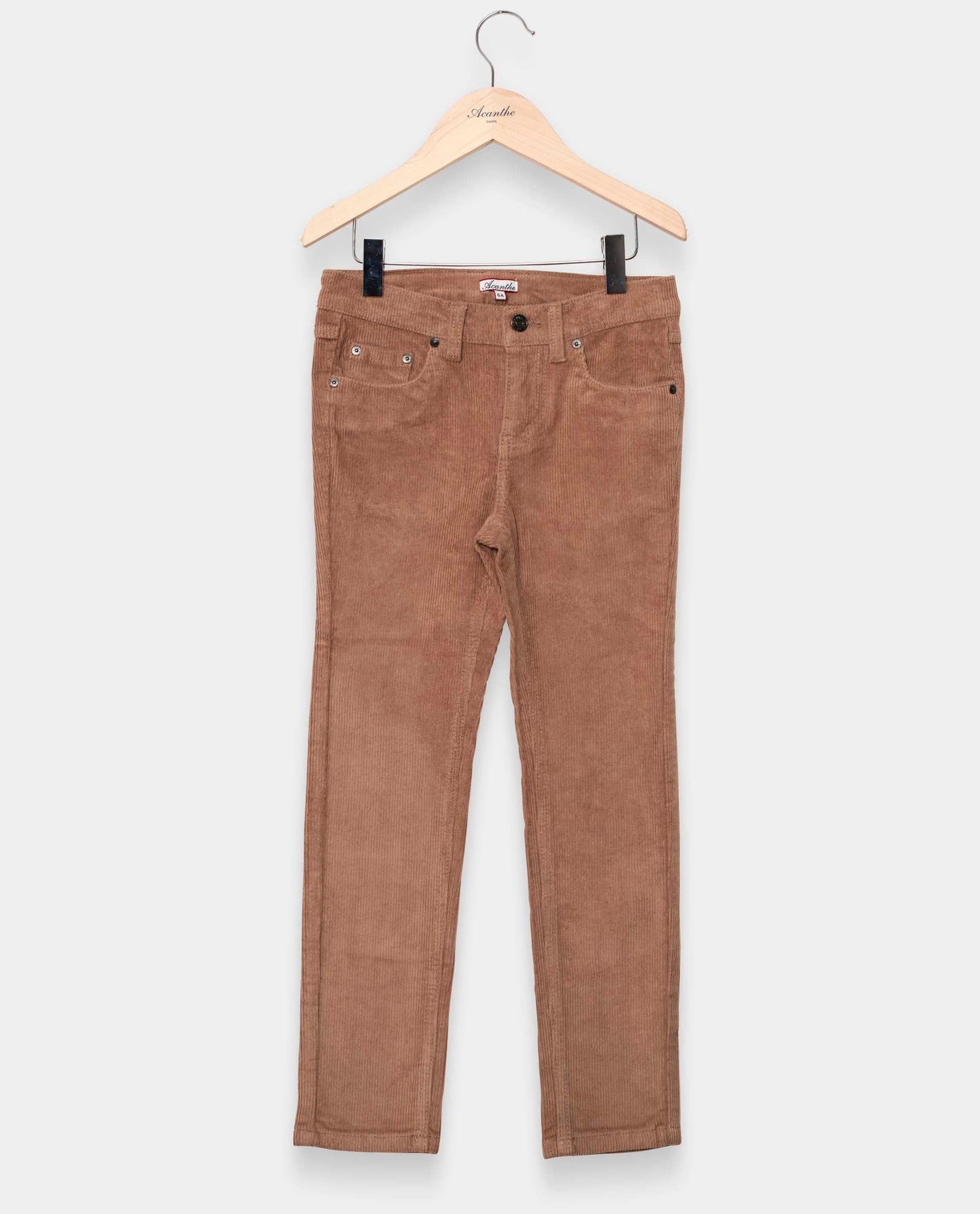 pantalon 5 poches velours stretch JG Beige