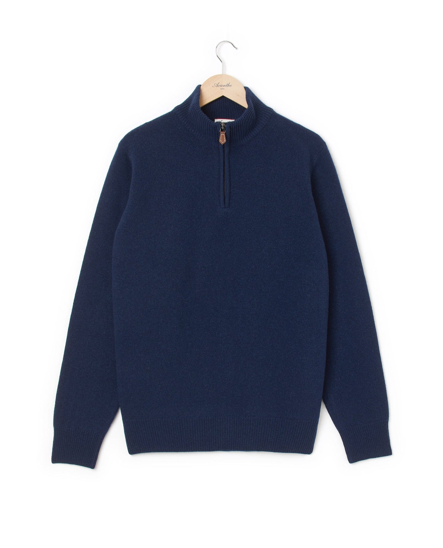 pull zip camionneur 10 cachemire Marine