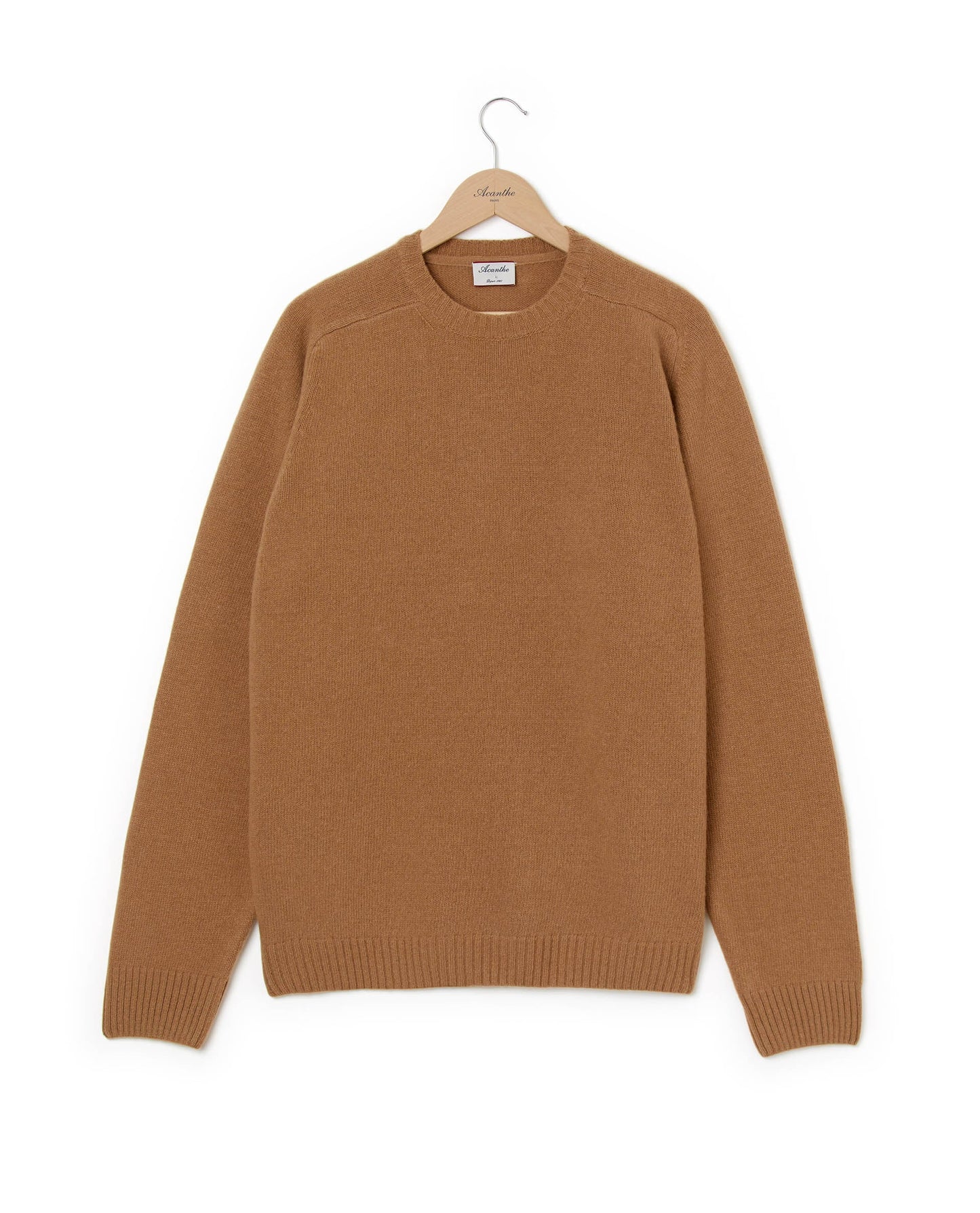 pull col rond 10 cachemire camel