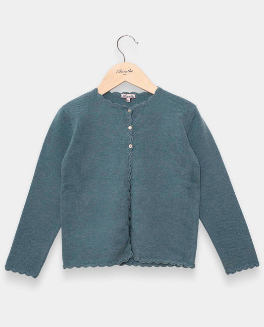 cardigan crochet 100 lwl Vert