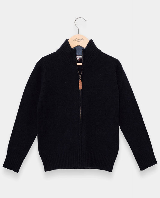 cardigan zippé 100 lwl Marine