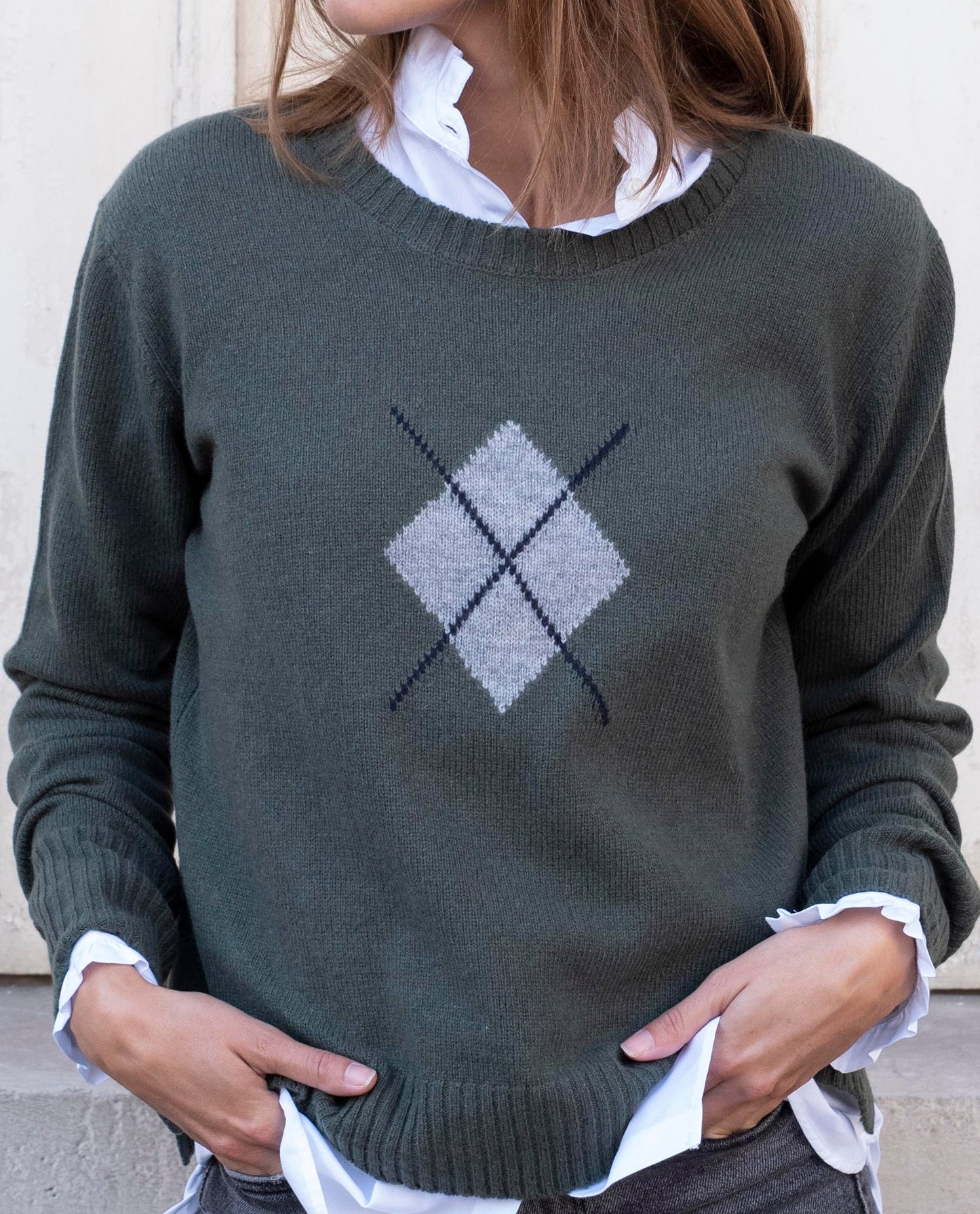 pull losange 100 lwl Kaki