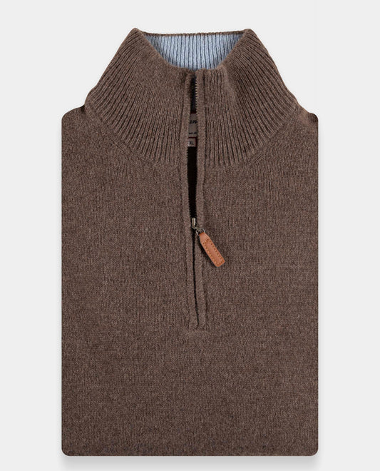 pull zip camionneur 100 lwl Brun