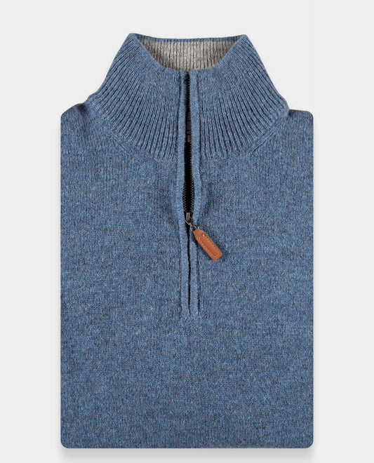 pull zip camionneur 100 lwl Denim