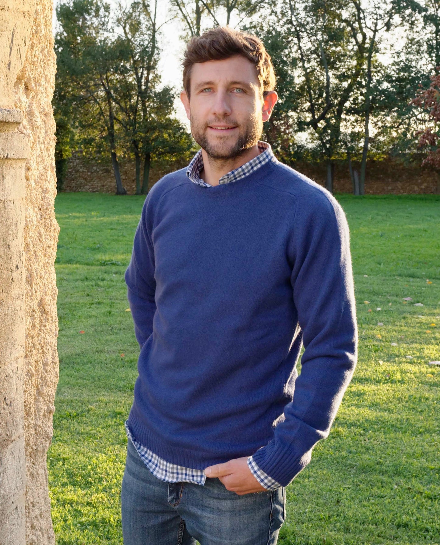 pull col rond 100 lwl marine clair