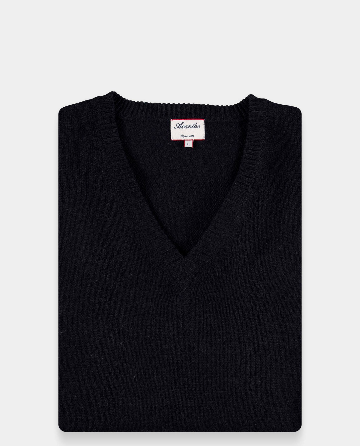 pull V sans manches Marine