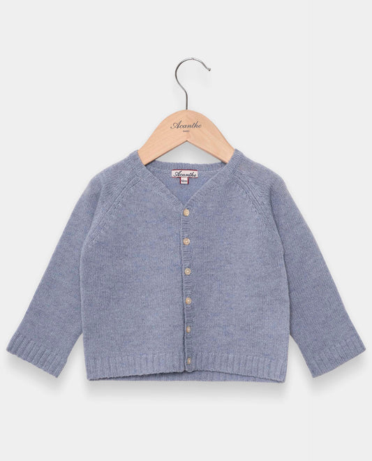 cardigan col V 100 lwl Ciel