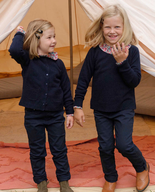 cardigan bord point mousse JF Marine