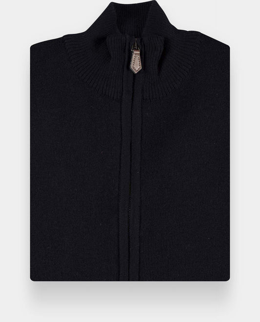 cardigan zippé merinos maille Milano Marine