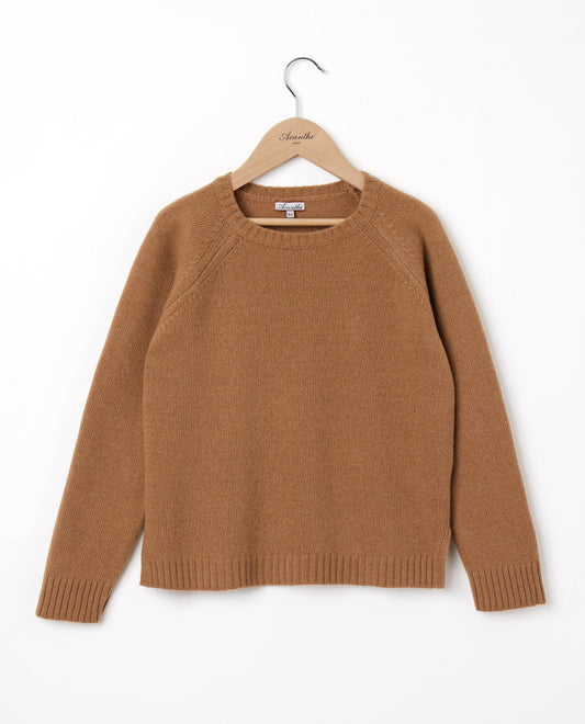 pull col rond 10 cachemire camel