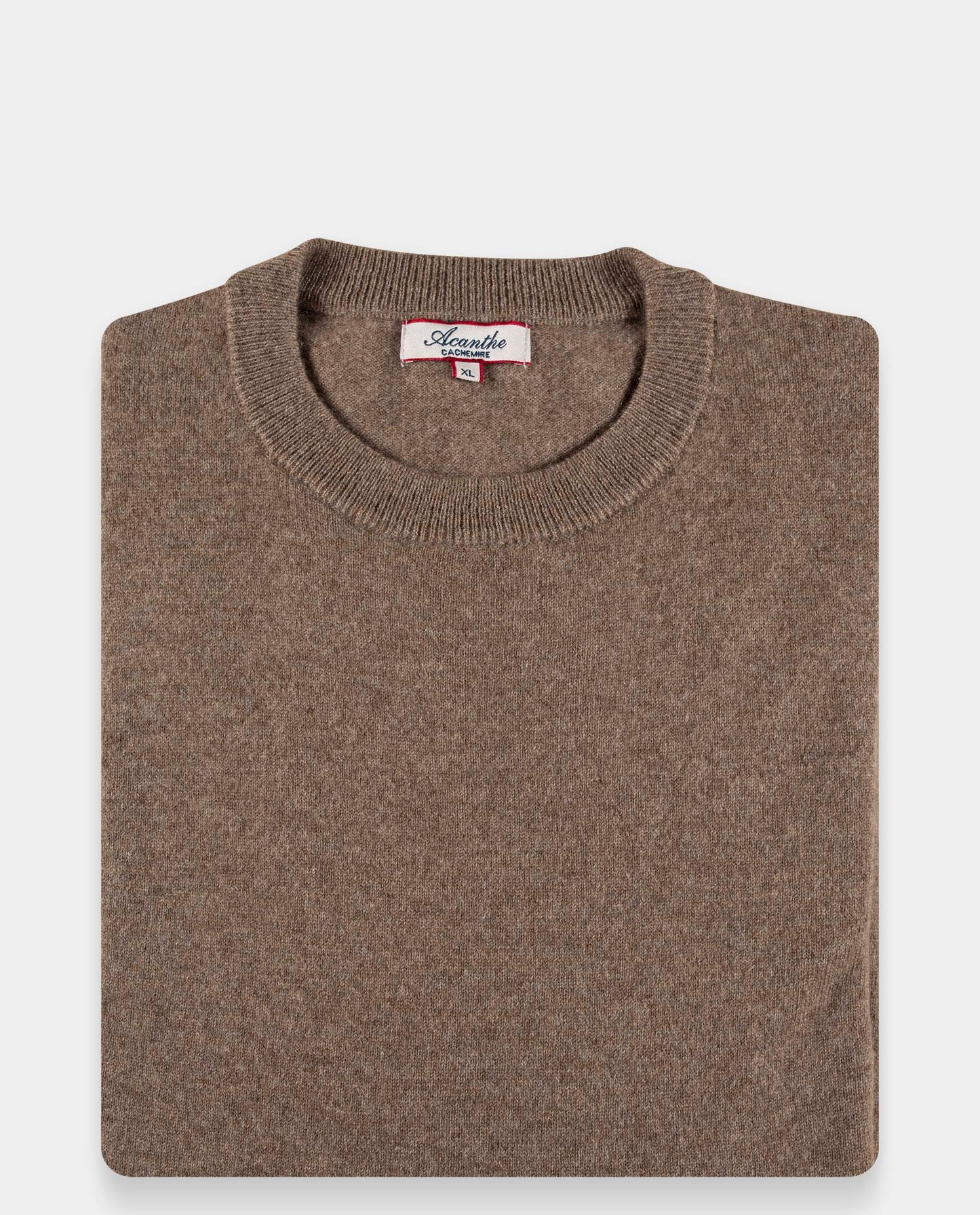 pull col rond 100 cachemire Taupe