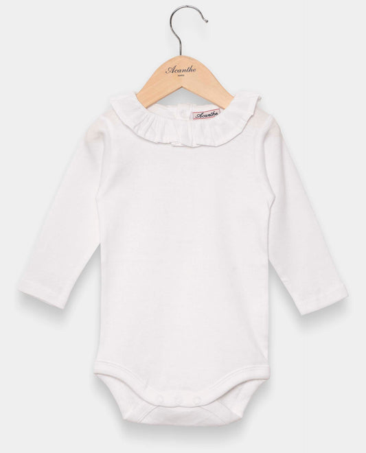 body col volanté ml Blanc