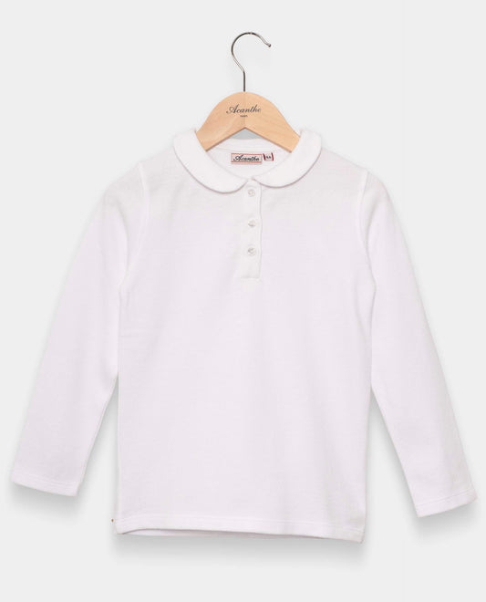 polo piqué ml Blanc