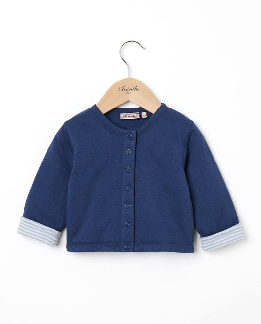 cardigan molletonné Marine