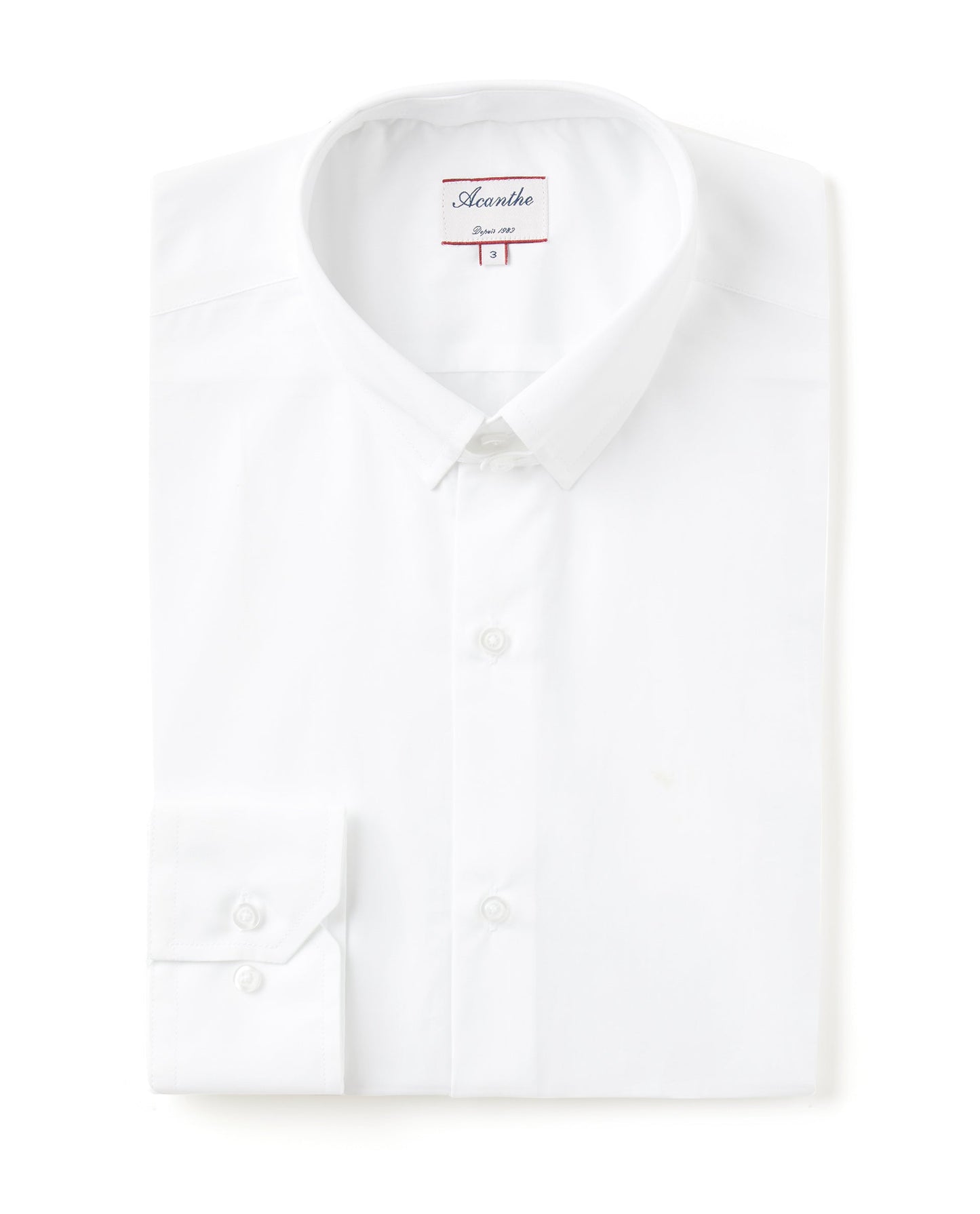 Chemise CA regular Popeline blanche N12