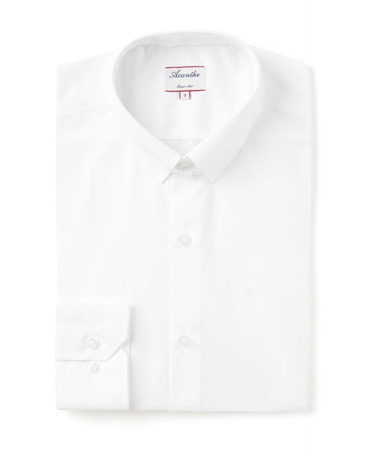Chemise CA regular Popeline blanche N12