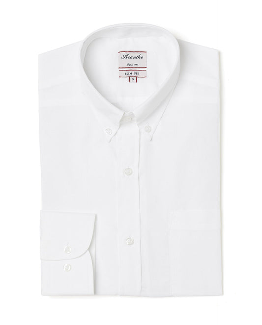 Chemise CB fit Popeline blanche N12