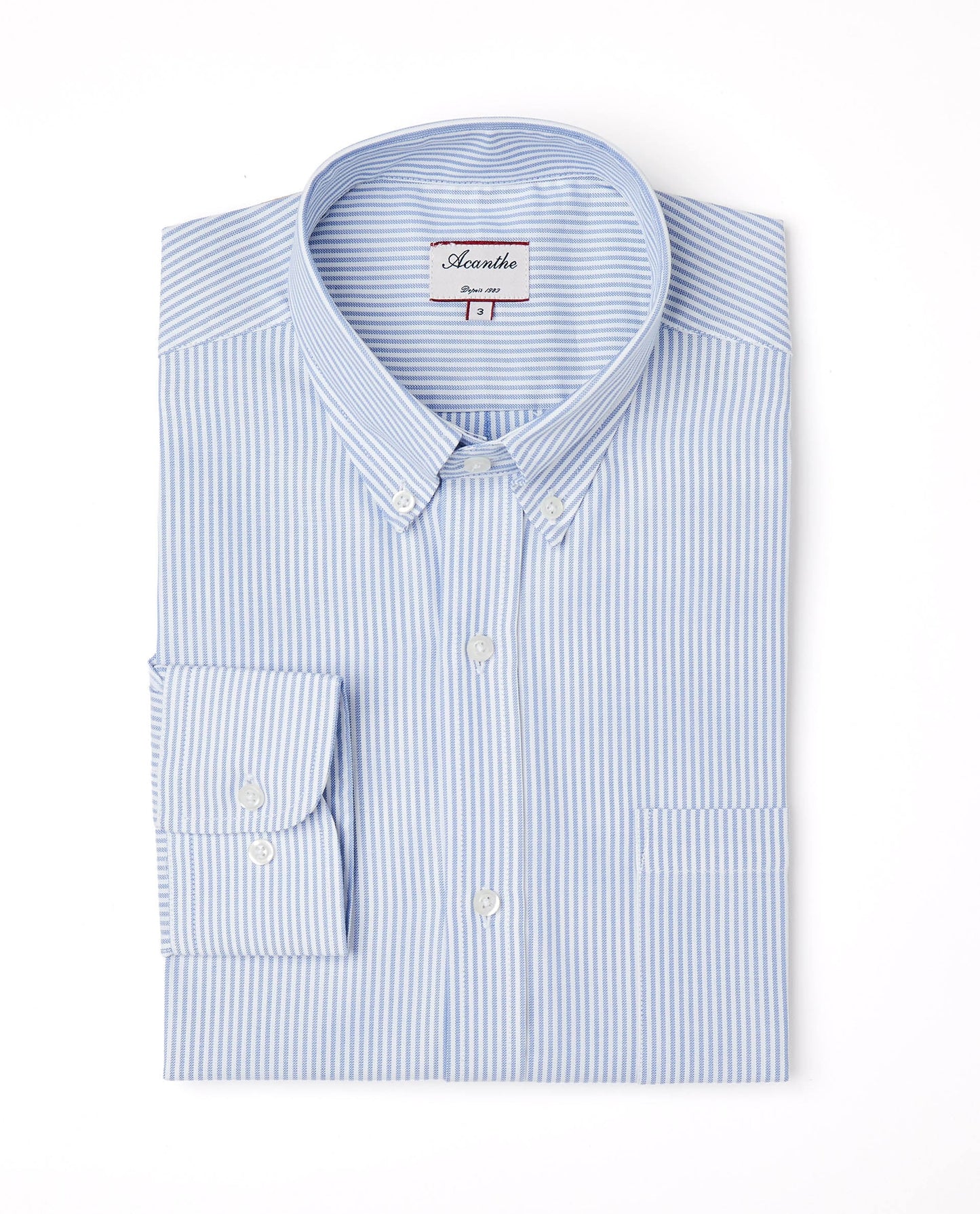 Chemise CB regular Oxford rayé ciel N8