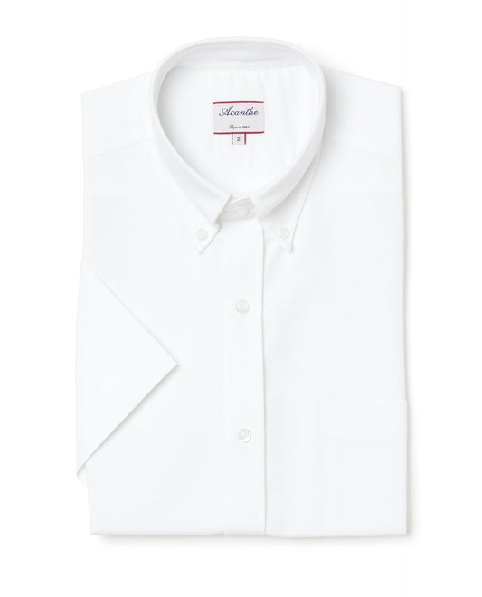 Chemise CB MC regular Oxford blanc N13