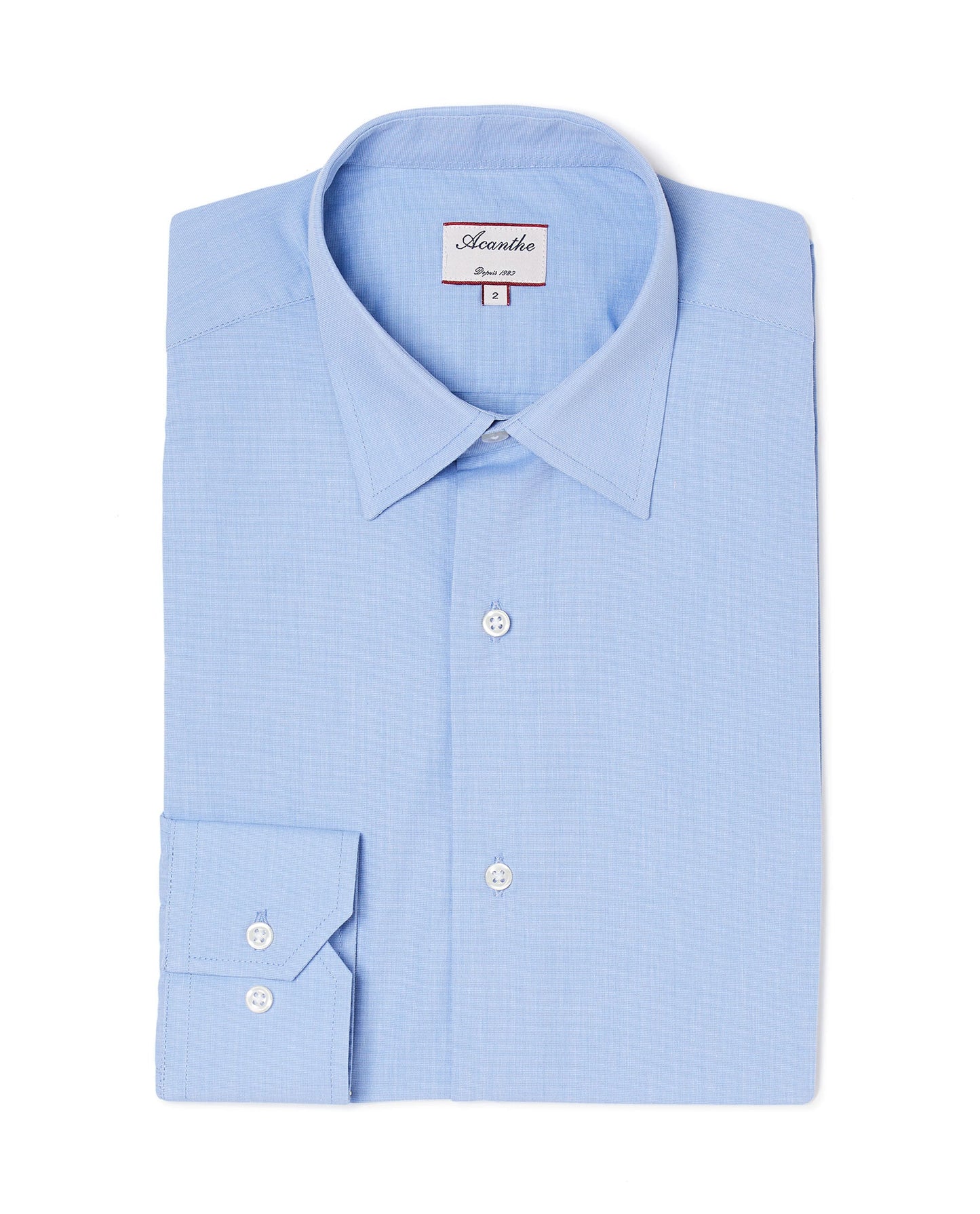 Chemise CI regular Fil à fil bleu N11