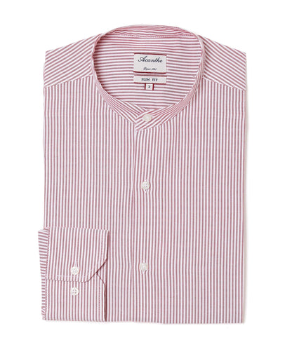 Chemise CM fit Oxford rayé rouge N9