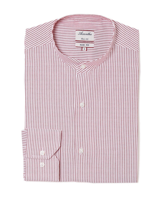 Chemise CM fit Oxford rayé rouge N9