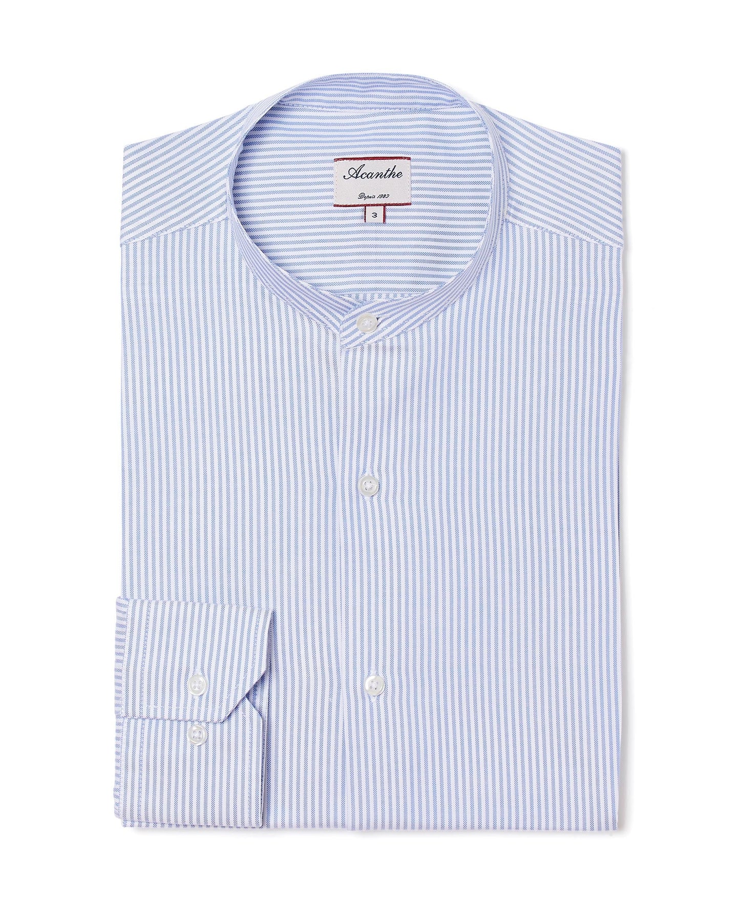 Chemise CM regular Oxford rayé ciel N8