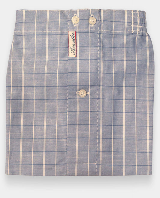 Caleçon carreau marine