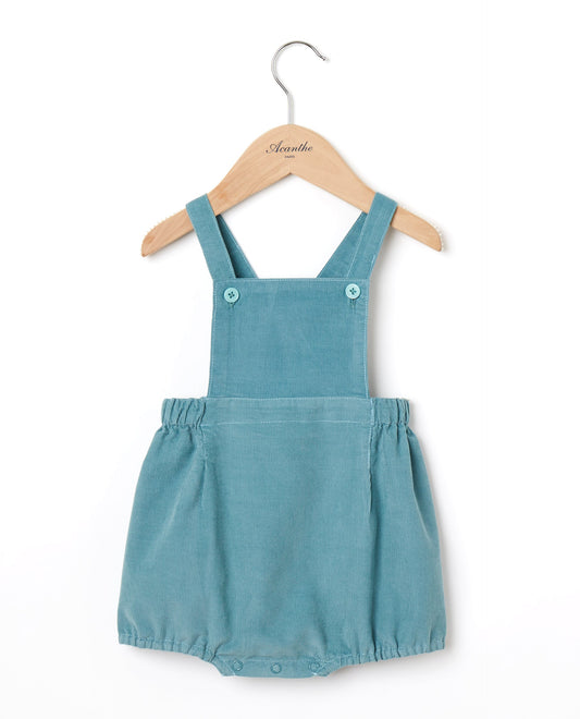 bloomer à  bavette velours Vert