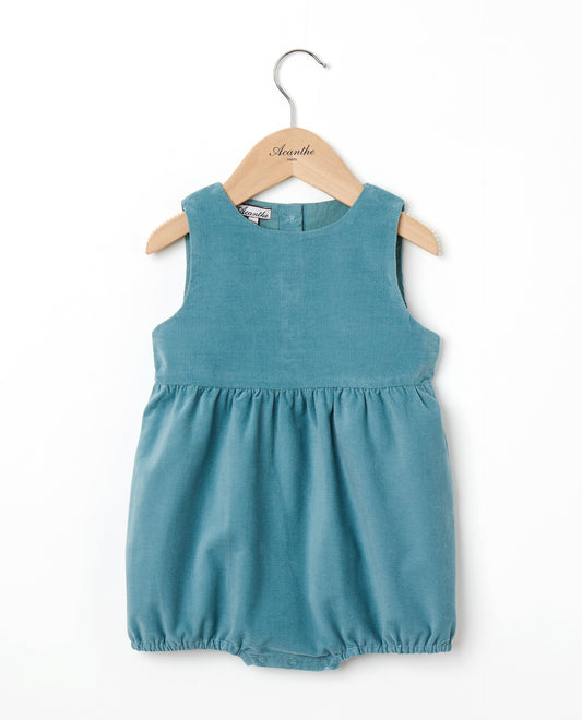 barboteuse velours Vert