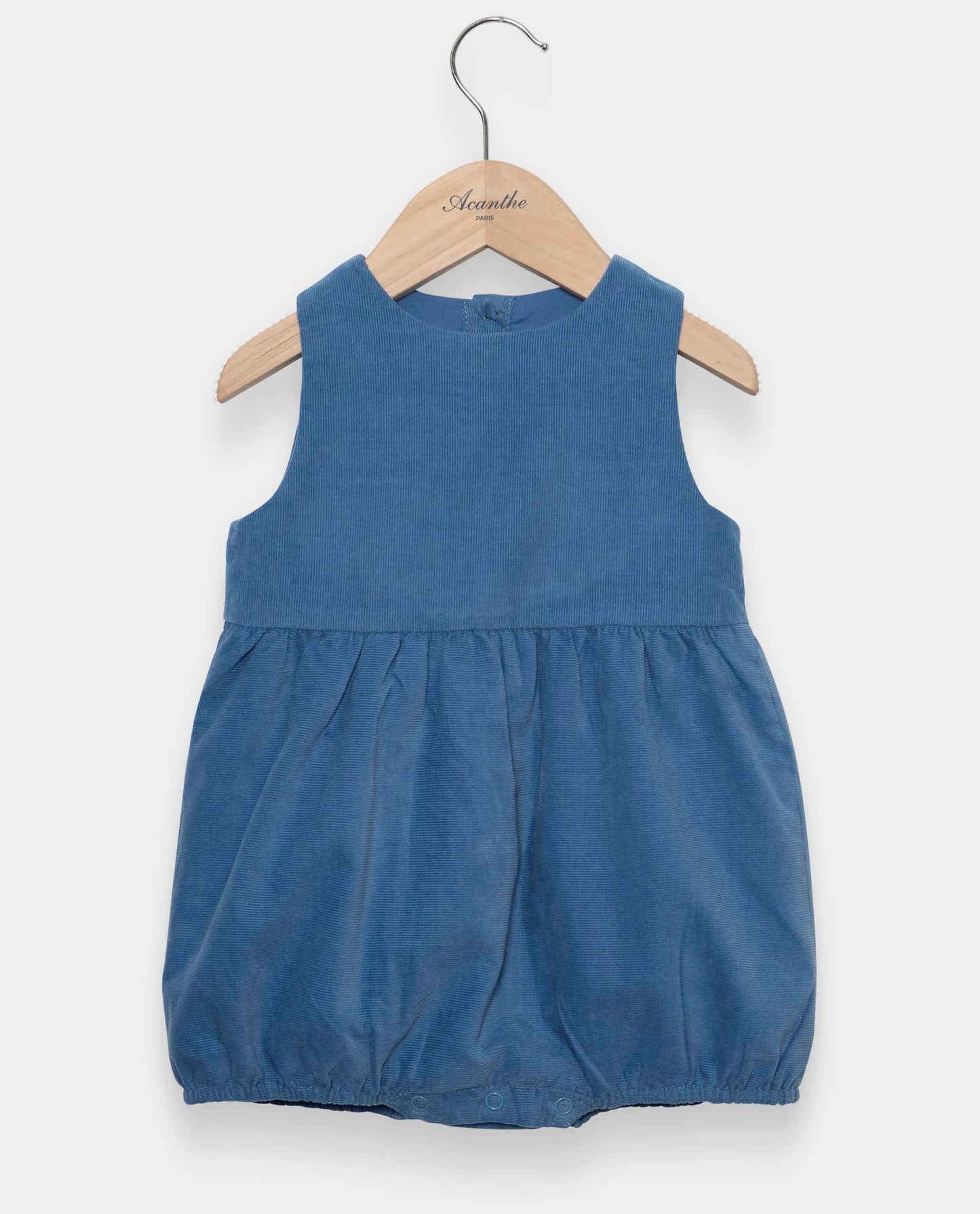 barboteuse velours Bleu