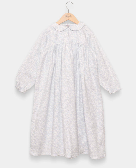 chemise de nuit ml imprimé fleur ciel