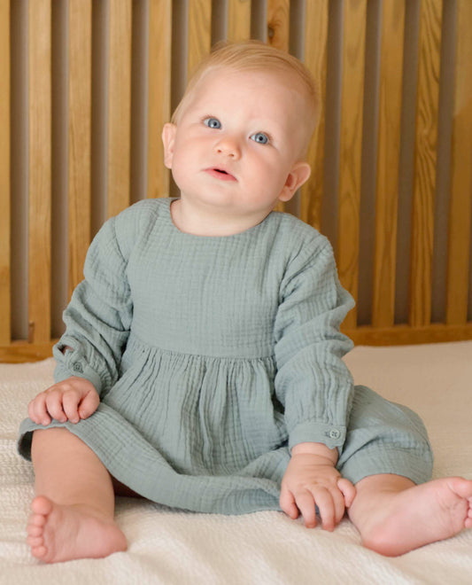 robe gaze de coton Vert