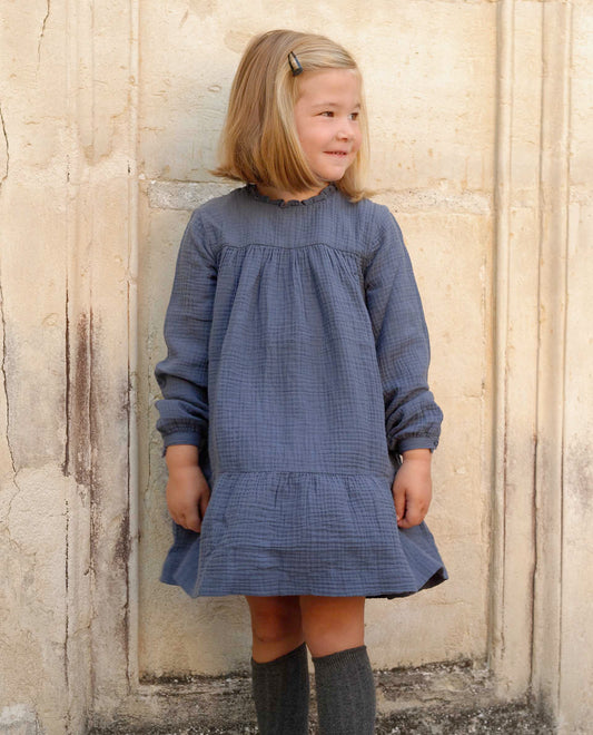 robe gaze de coton JF Bleu