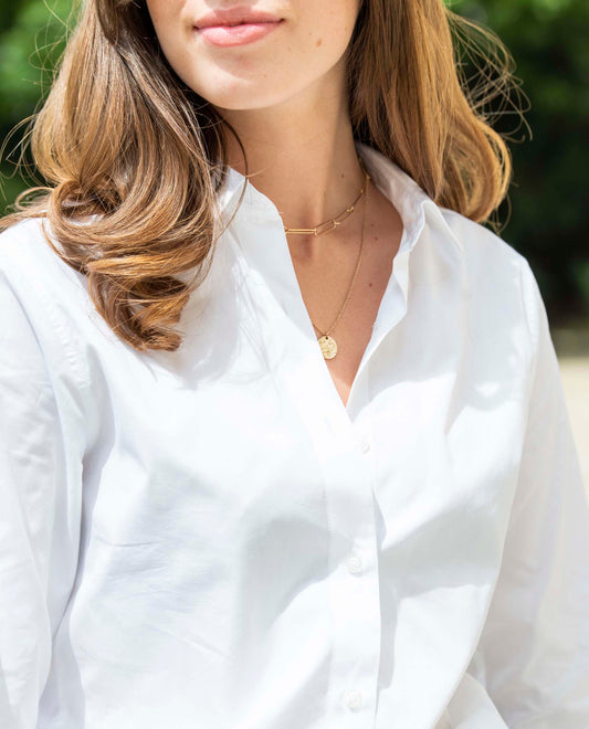 chemisier classique Blanc