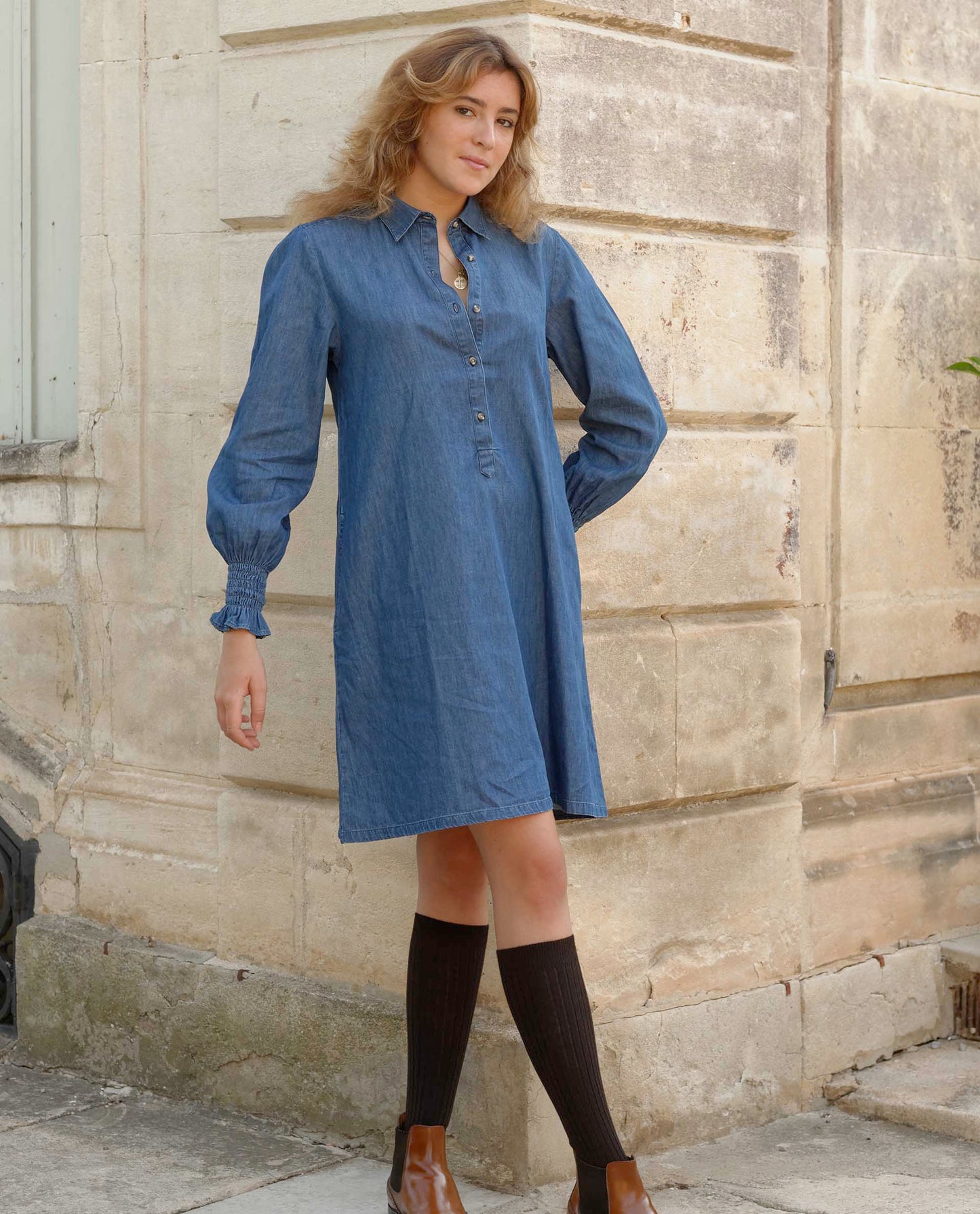 robe évasée denim Denim