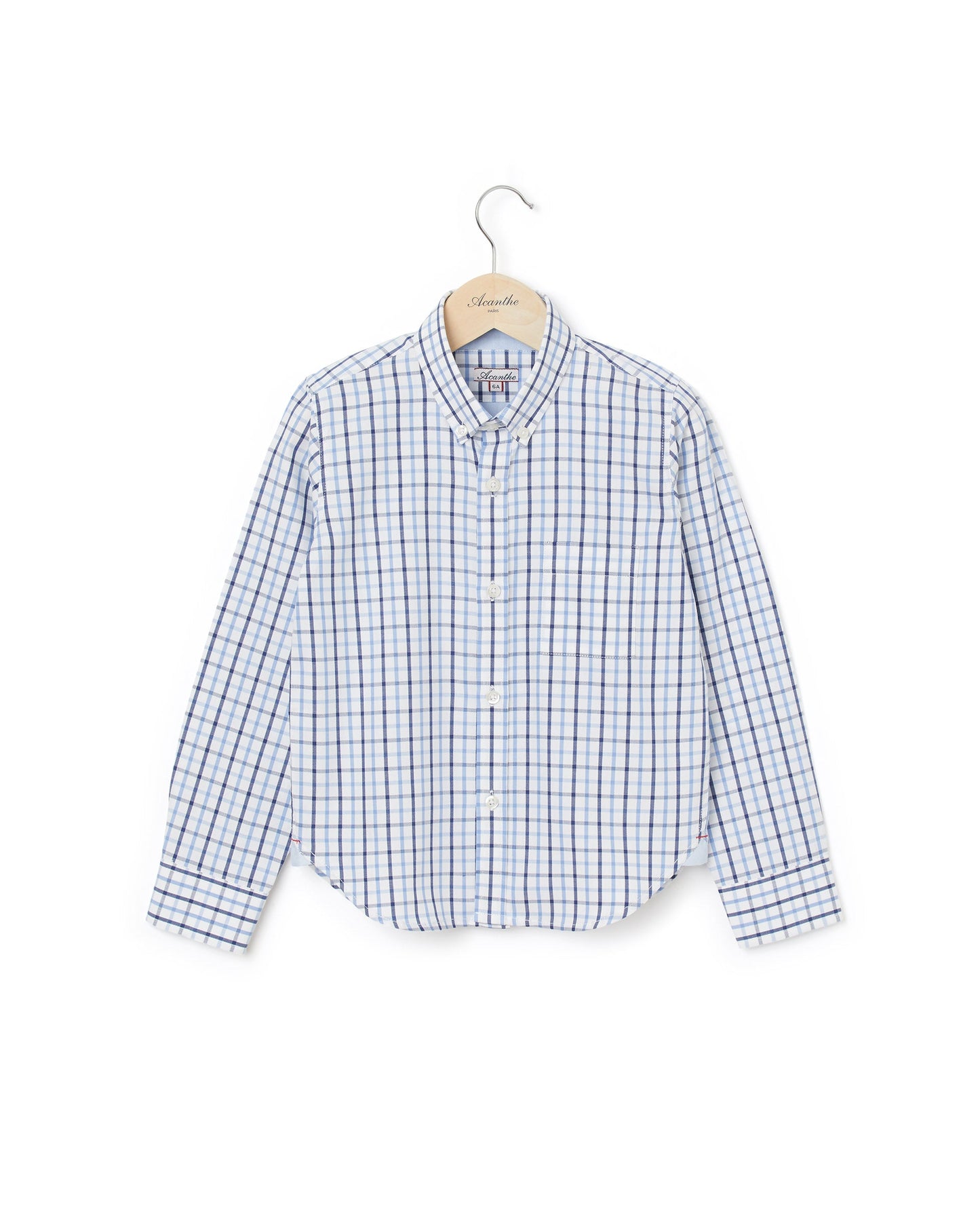 chemise ml carreau bleu/marine