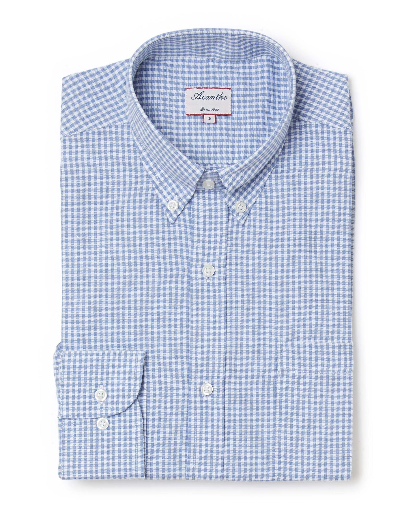 chemise CB regular Carreaux bleus